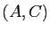 $ (A,C)$