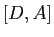 $ [D,A]$