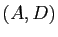 $ (A,D)$