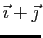 $ \vec{\imath}+\vec{\jmath}$