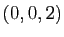 $ (0,0,2)$