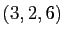 $ (3,2,6)$
