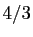 $ 4/3$
