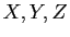$ X,Y,Z$