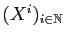 $ (X^i)_{i\in\mathbb{N}}$