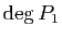 $ \deg P_1$