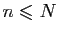 $ n\leqslant N$