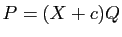 $ P=(X+c)Q$