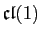 $ \mathfrak{cl}(1)$