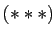 $ (***)$