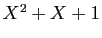 $ X^2+X+1$
