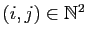 $ (i,j)\in\mathbb{N}^2$