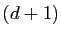 $ (d+1)$