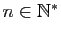 $ n\in\mathbb{N}^*$