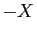 $ -X$