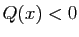 $ Q(x)<0$