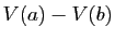 $ V(a)-V(b)$
