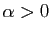 $ \alpha>0$