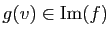 $ g(v)\in\mathrm{Im}(f)$