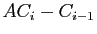 $\displaystyle AC_i-C_{i-1}$