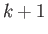 $ k+1$