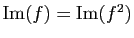 $ \mathrm{Im}(f)=\mathrm{Im}(f^2)$