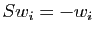 $ Sw_i=-w_i$