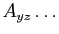 $ A_{yz}\ldots$