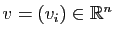 $ v=(v_i)\in \mathbb{R}^n$