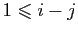 $ 1\leqslant i-j$