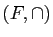 $ (F,\cap)$