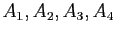 $ A_1,A_2,A_3,A_4$