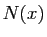 $ N(x)$
