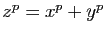 $ z^p=x^p+y^p$