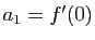 $ a_1=f'(0)$