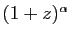 $ (1+z)^\alpha$