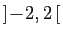 $ ]\!-\!2,2 [$