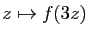 $ z\mapsto f(3z)$