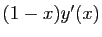 $ (1-x)y'(x)$