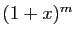 $ (1+x)^m$