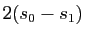 $ 2(s_0-s_1)$