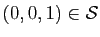 $ (0,0,1)\in{\cal S}$