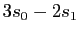 $ 3s_0-2s_1$