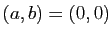 $ (a,b)=(0,0)$