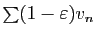 $ \sum(1-\varepsilon) v_n$