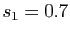 $ s_1=0.7$