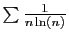 $ \sum \frac{1}{n\ln(n)}$