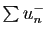 $ \sum u_n^-$