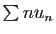 $ \sum n u_n$