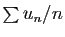 $ \sum u_n/n$